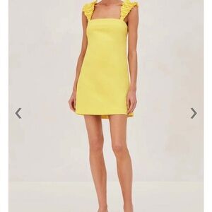 Alexis Yellow Mini Dress